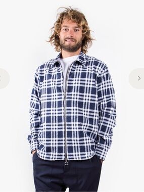 Soulland checkered zip shirt